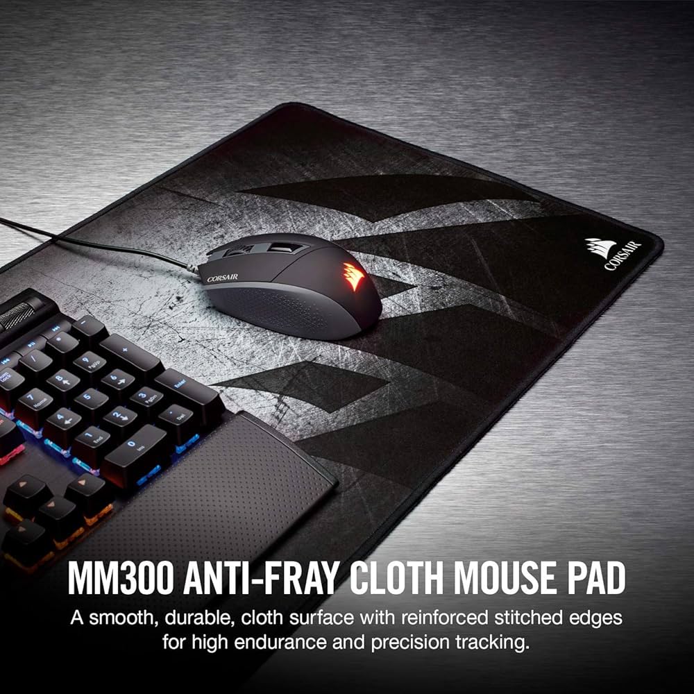 Amazon.com: Corsair MM300 - Anti-Fray Cloth Gaming Mouse Pad